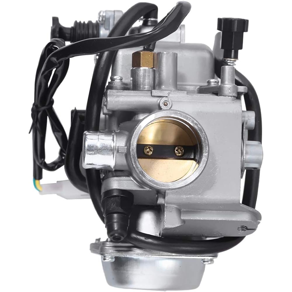 Carburetor Honda Rancher 350 TRX350FE TRX350FM 4x4 2004 2005 2006 ATV Replacement Carb Assembly with Fuel Filter Bolt