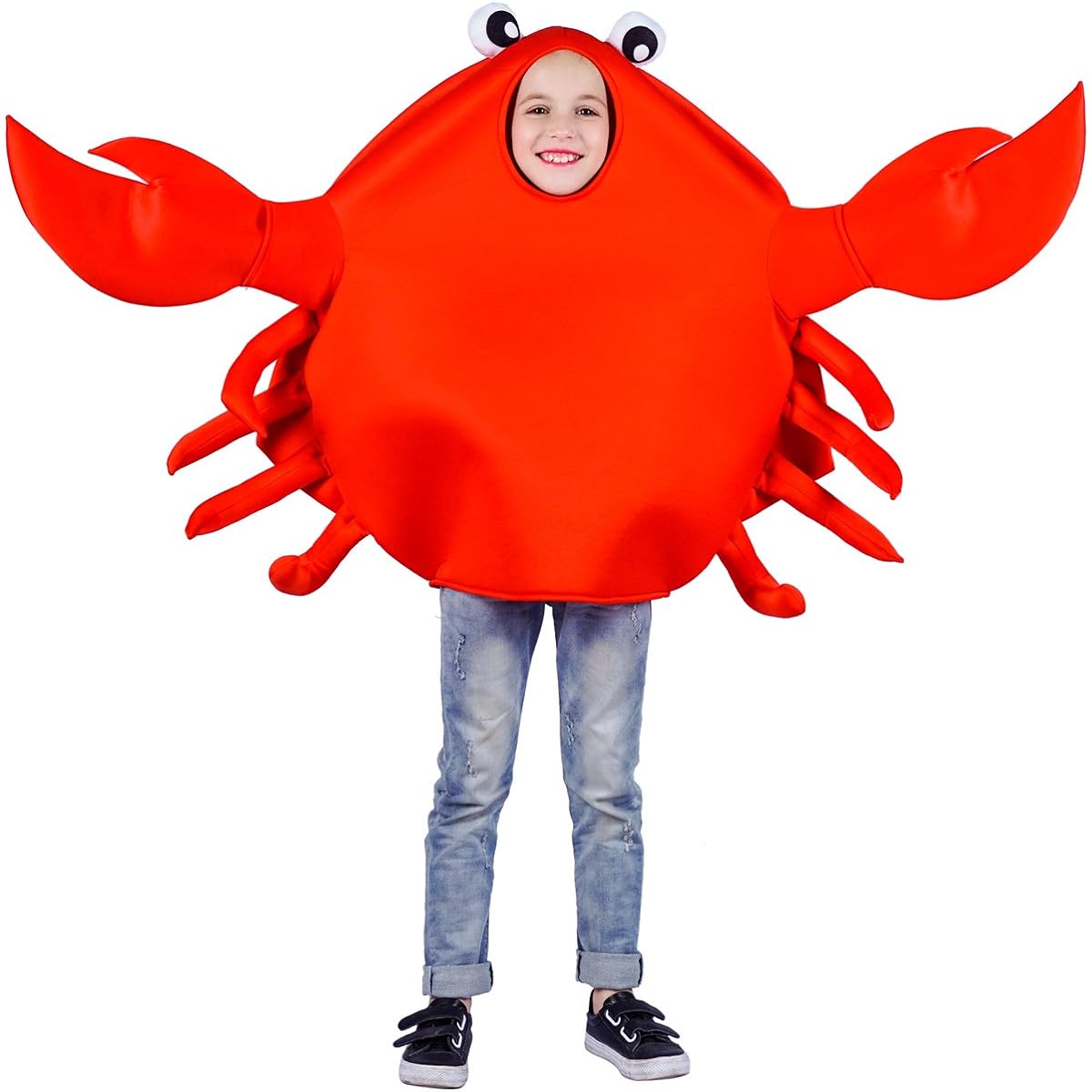 Flat White Kids Unisex King Crab Costume One Size
