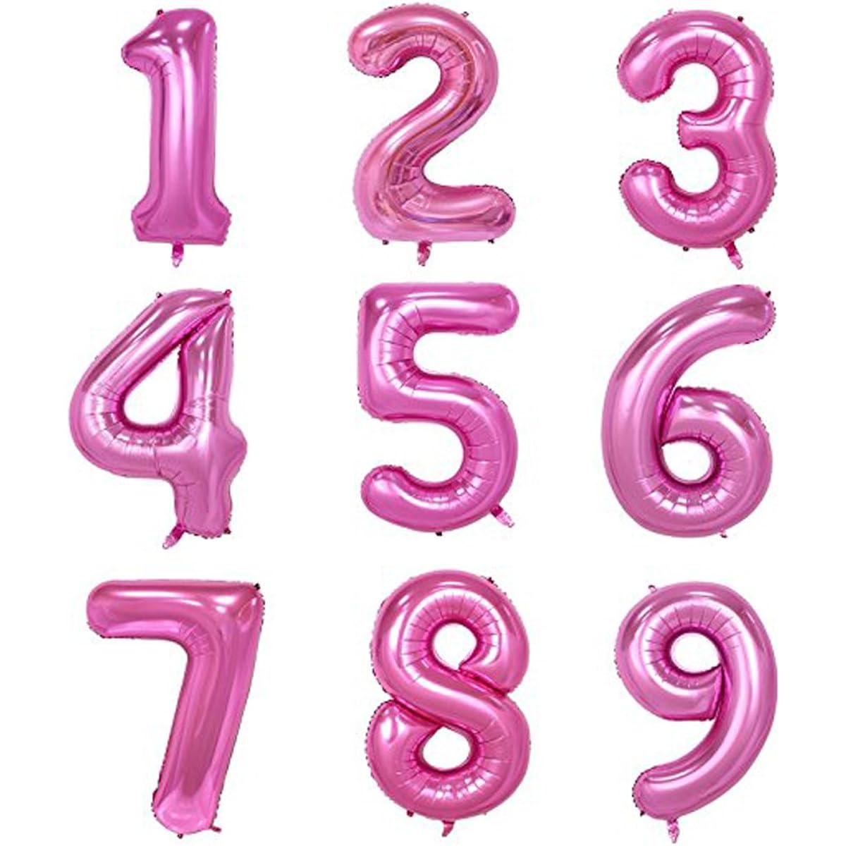 (Number 6) - Pink Number 6 Balloon, 40"
