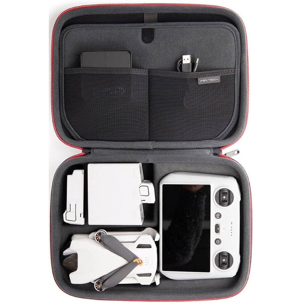 PGYTECH Carrying Case for DJI Mini 4 Pro/DJI Mini 3 / 3 Pro DJIMini3 DJIMini3Pro DJIRC DJIRC-N1 Accessory Storage Drone Protection Drone Case