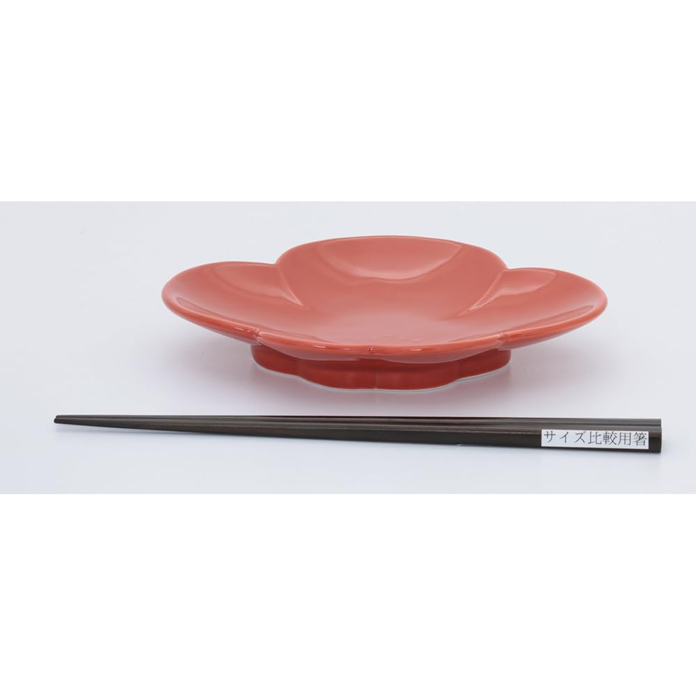 Arita ware Uncle Yamagama Lucky plate 5-piece set Red plum