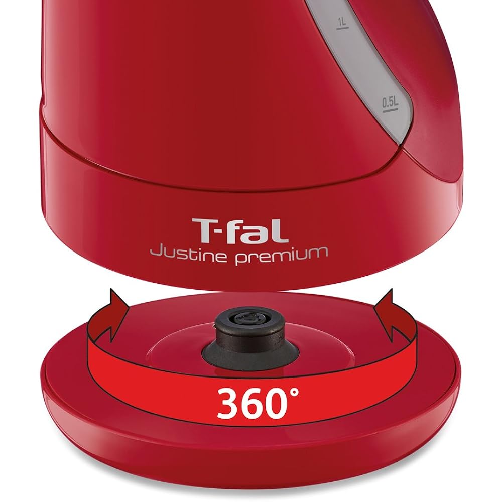 Tefal Electric Kettle 1.2L Justin Premium Ruby Red BF5025JP [Online Purchase Only]