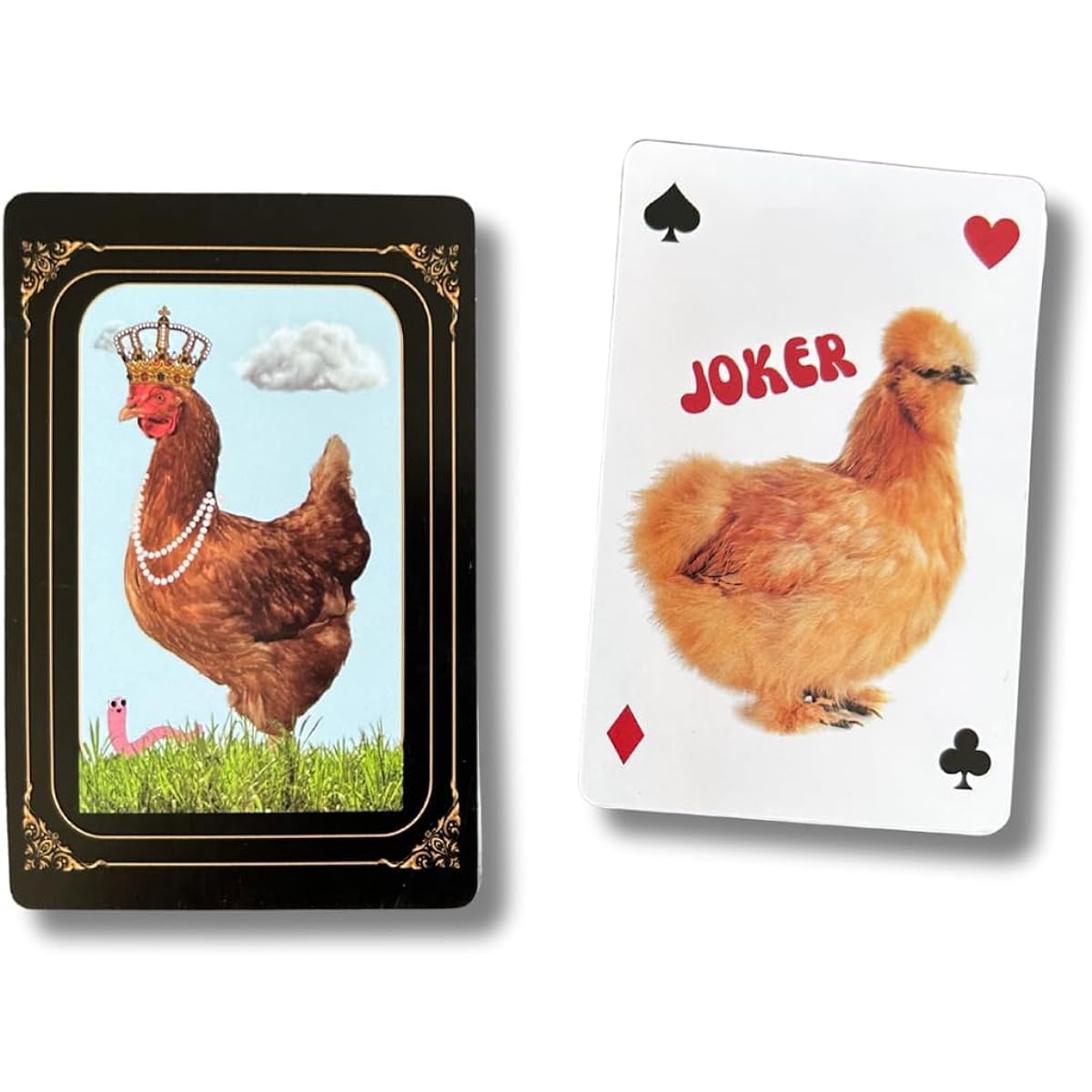 Crazy Chicken Lady playing cards