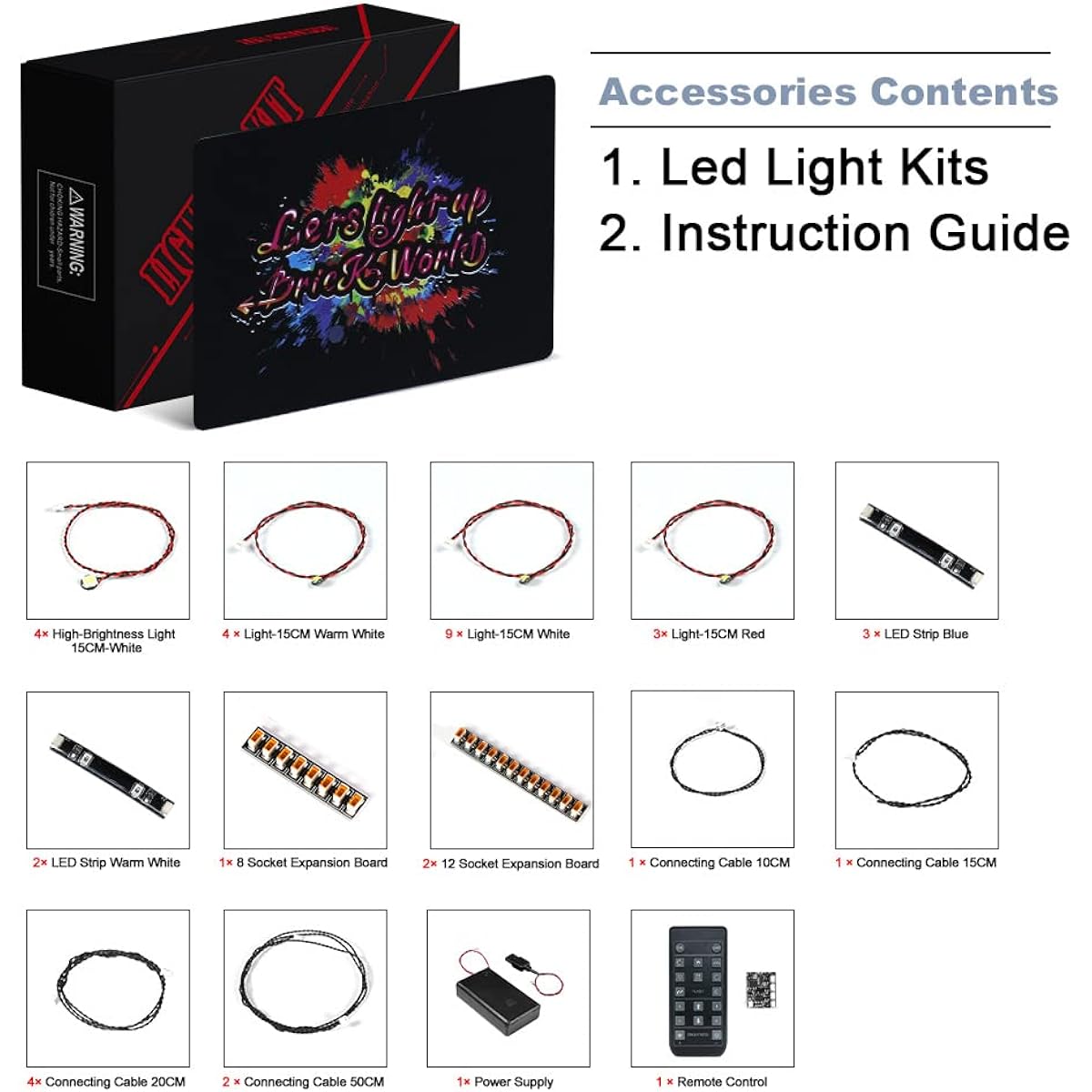 BrickBling LED Lighting for Lego Land Rover Defender 90 Model Car (No Model) 2023 Light Kit for Lego 10317 Light Up Remote Control Version