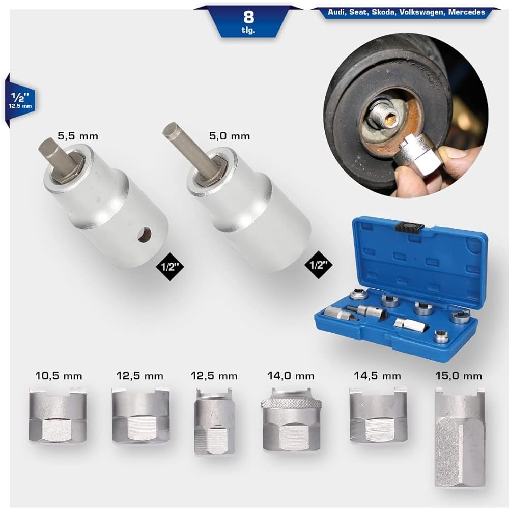 KS Tools Strut Nut Kit 8 Pieces BT651000