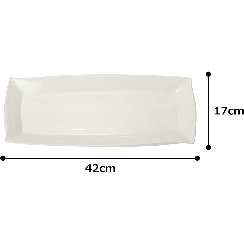 NARUMI Plate Forte White 42cm Microwave Warmable 50460-3457