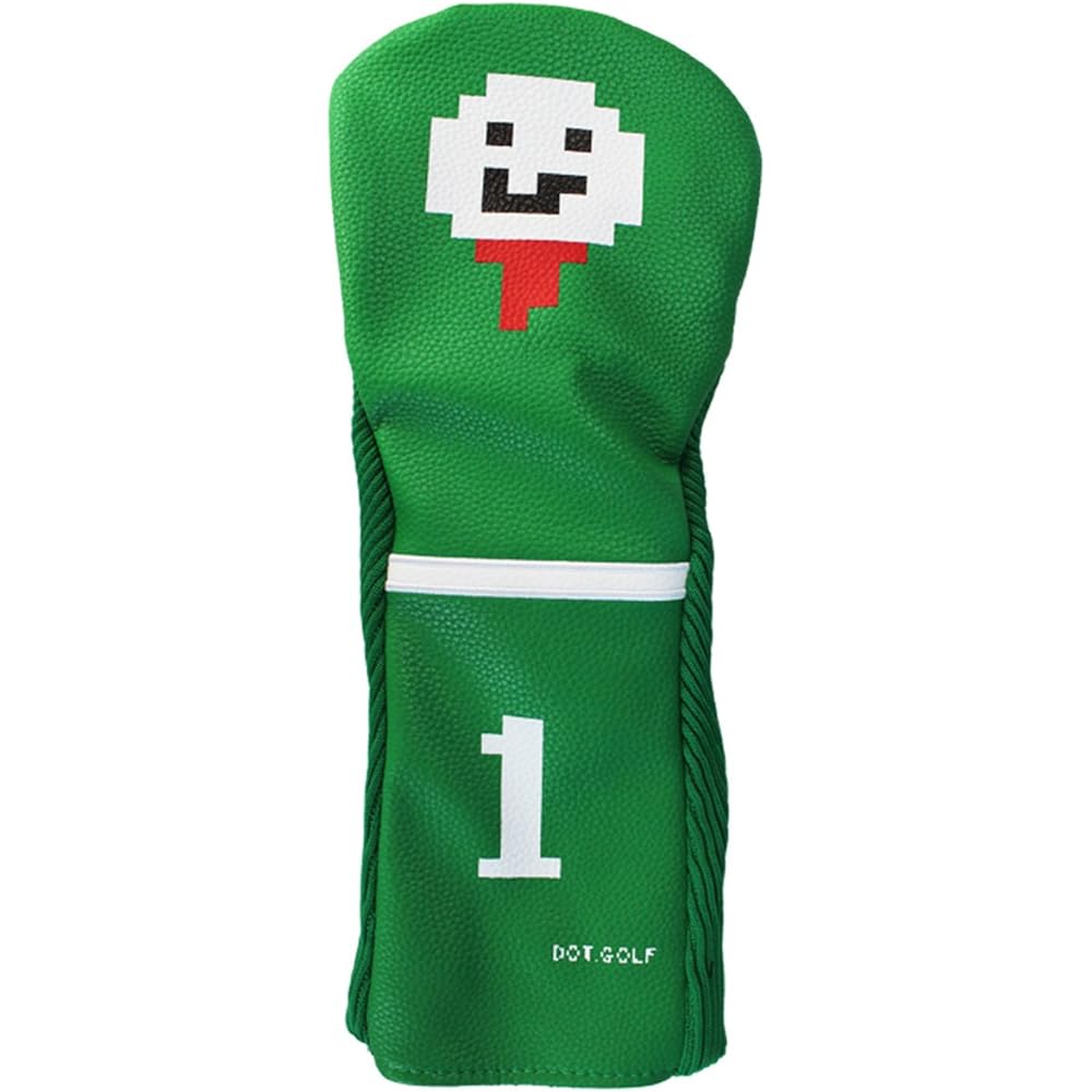Hokushin Trading Head Cover HTC Dot Golf Ball DR Head Cover (Compatible with 460cc) WHC1710 Green
