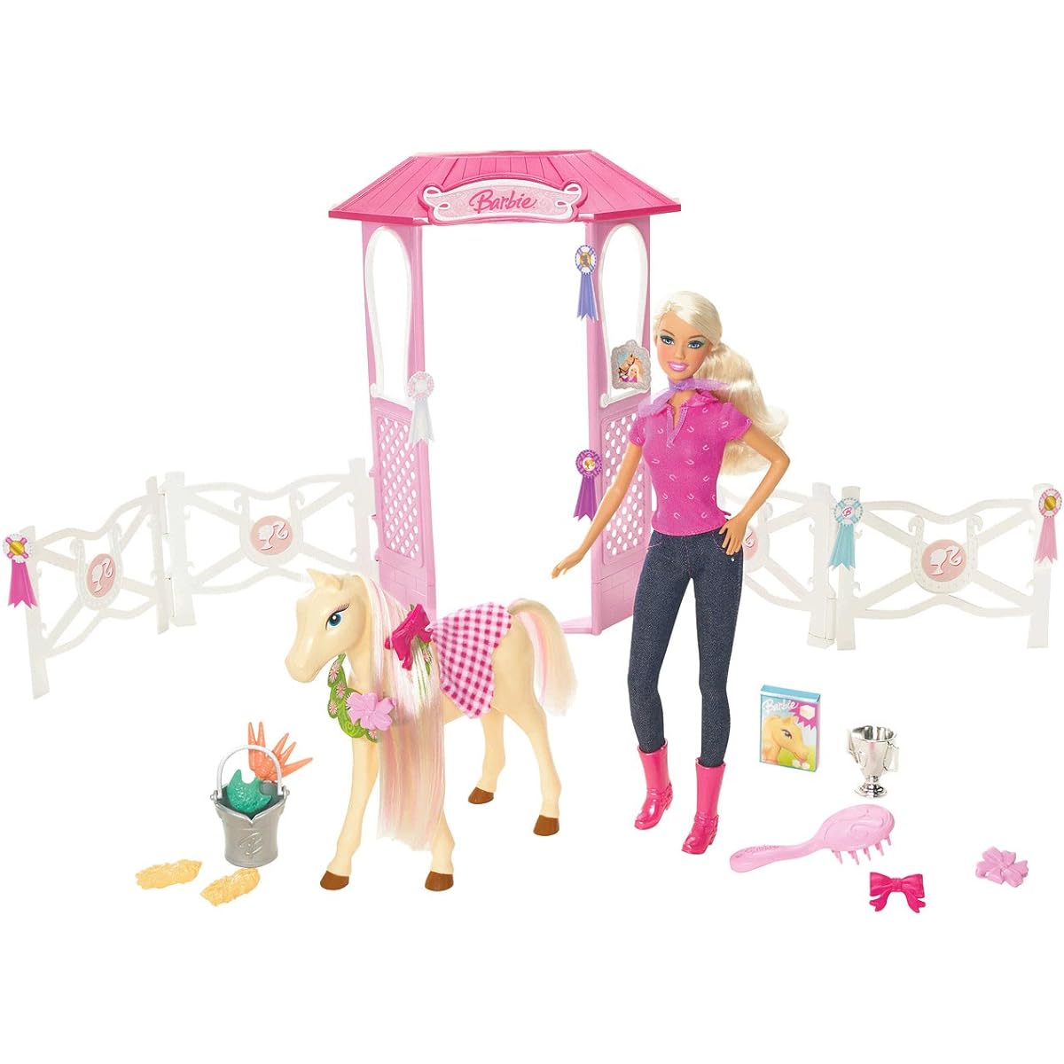 BARBIE Groom & Glam Doll & Stable
