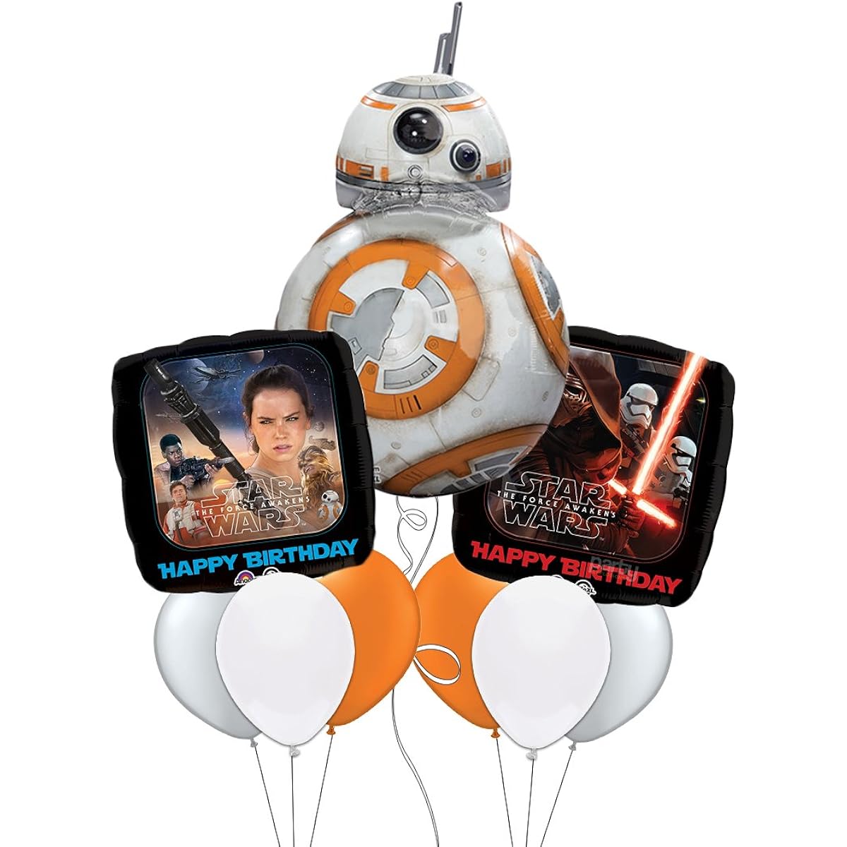 Star Wars The Force Awakens BB-8 Happy Birthday Balloon Bouquet