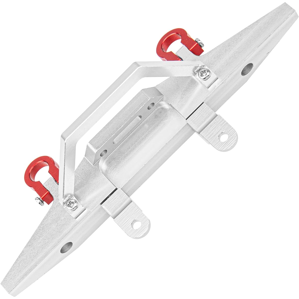 Vgoohobby Metal Front Bumper Shackle Spare Parts for MN D90 D91 D96 MN99 MN99S Defender 1/12 RC Car (Silver)