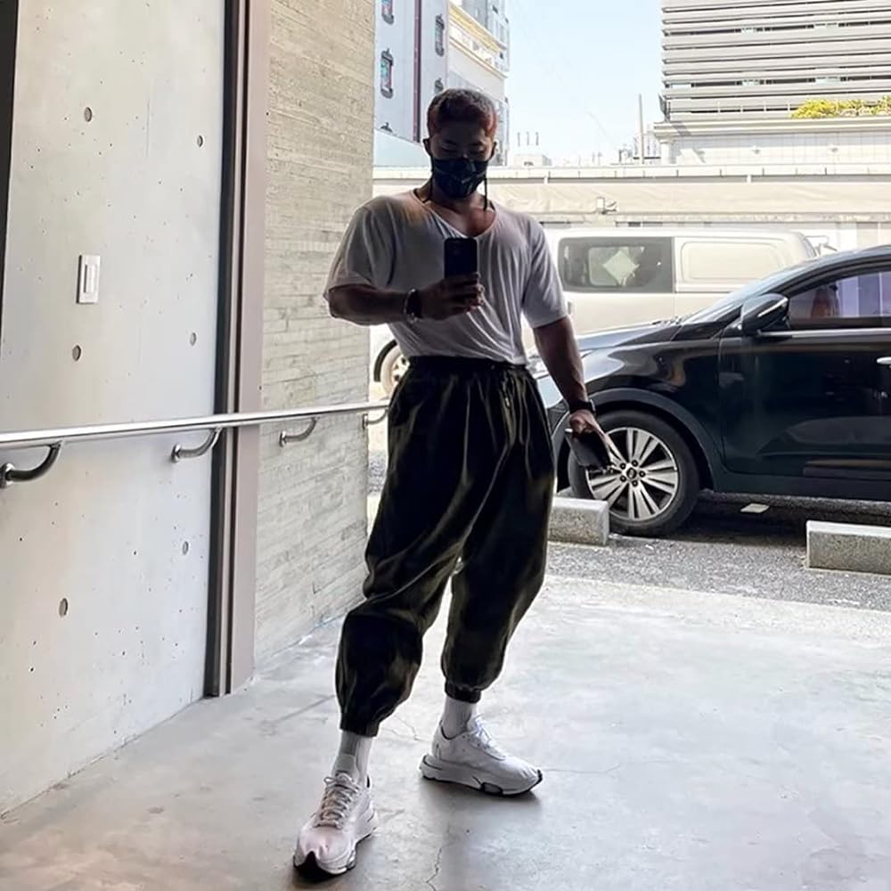 [NORRA] Jogger Pants Men's Jersey Bottom (Quick Dry x Breathable) Sweat Pants Spring Summer Pants Training Long Pants Large Size Stretch Skinny Pants Running Pants Sports Pants
