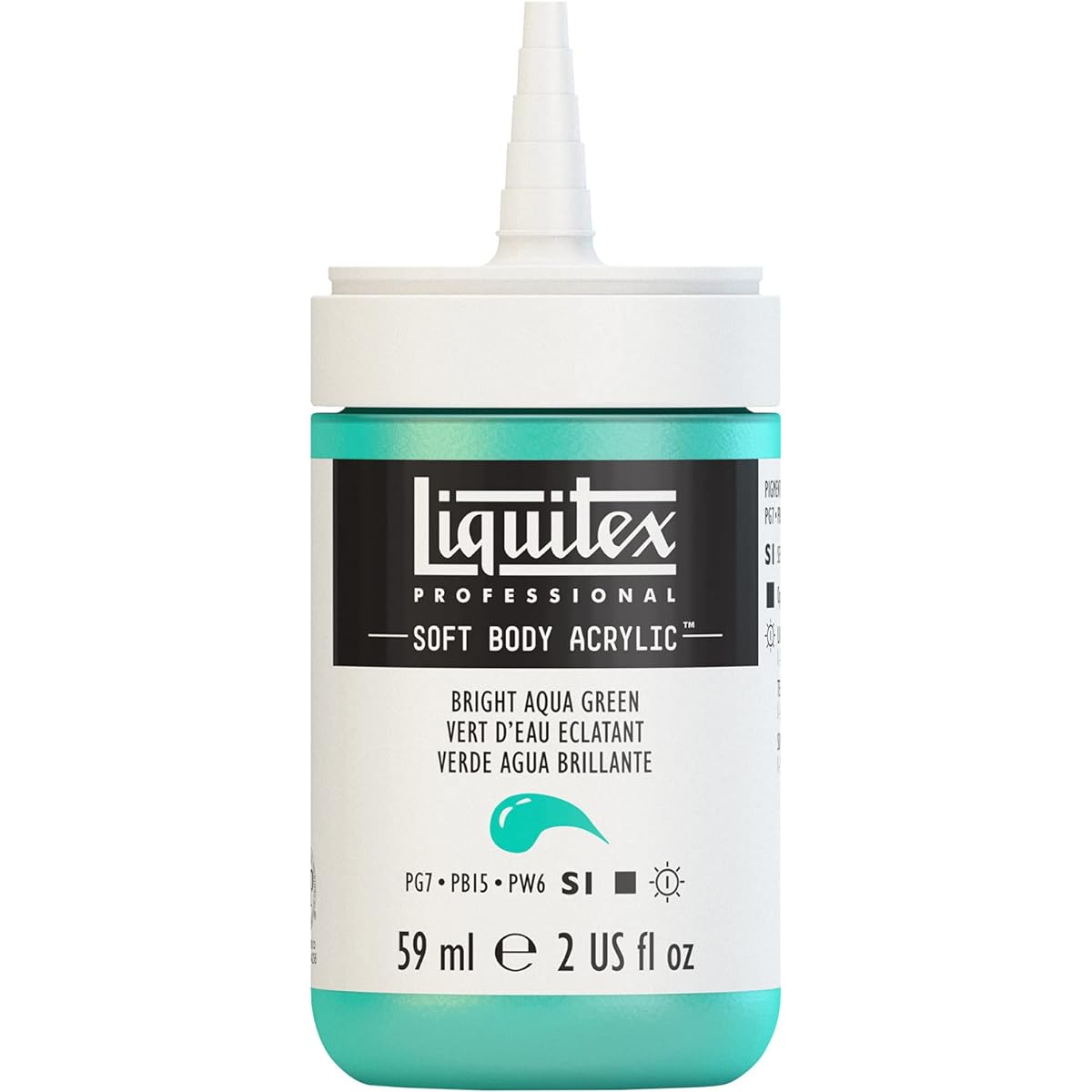 Liquitex Professional Soft Body Acrylic Paint 2oz Bottle Bright Aqua Green