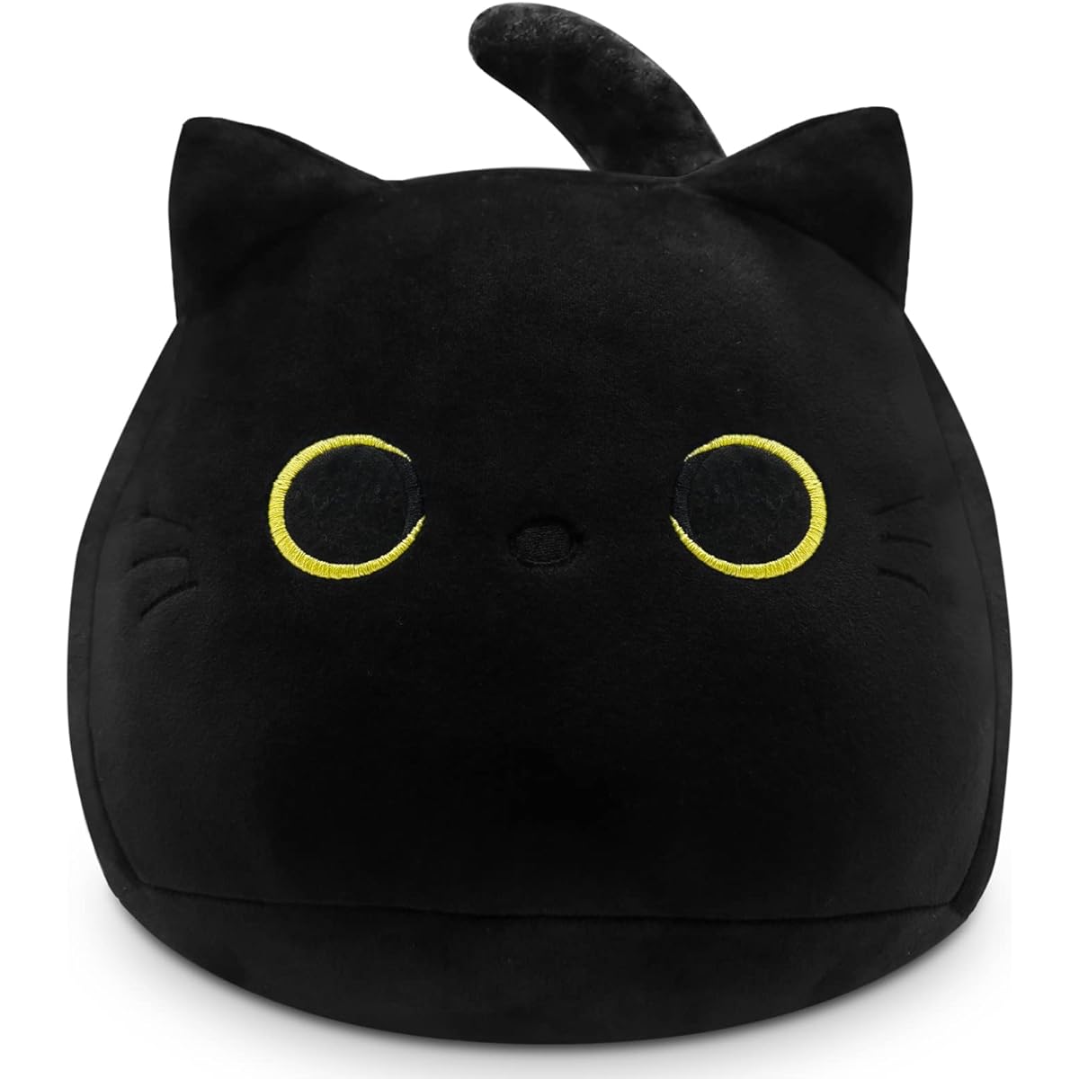 NBDIB Black Cat Plush Toy, 15.7 Inch Black Cat Pillow for Kids and Adults Soft Stuffed Animal Plush Toy Halloween Easter Christmas Birthday Gift