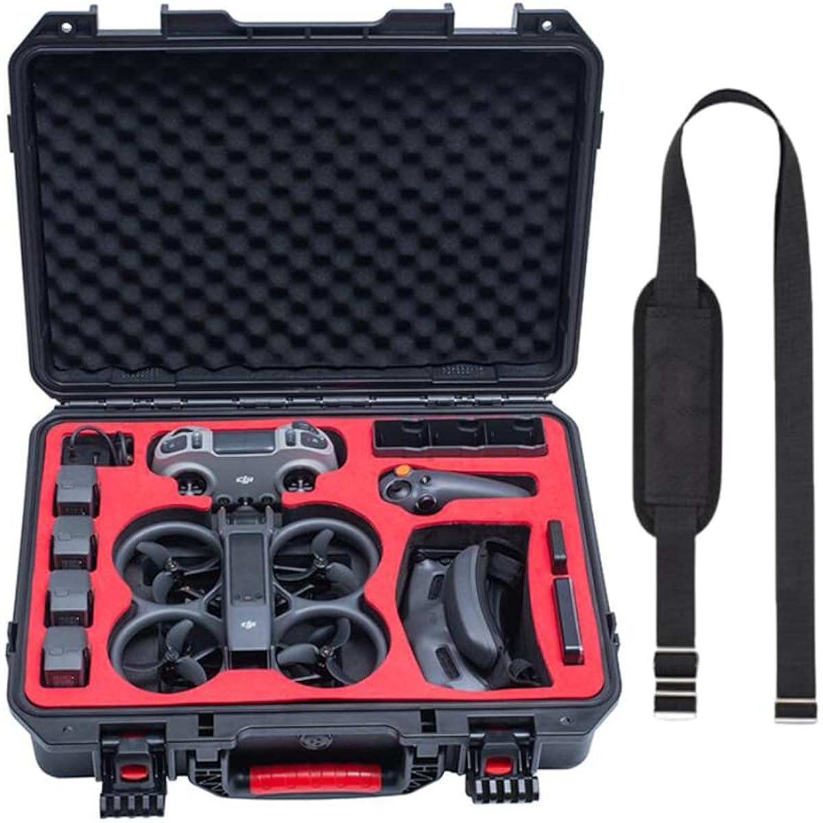 Waterproof storage case for DJI Avata 2 drone Waterproof hard case/carrying case Storage case for DJI Goggles 3/DJI FPV remote controller Full protection Dustproof Shockproof Scratch resistant