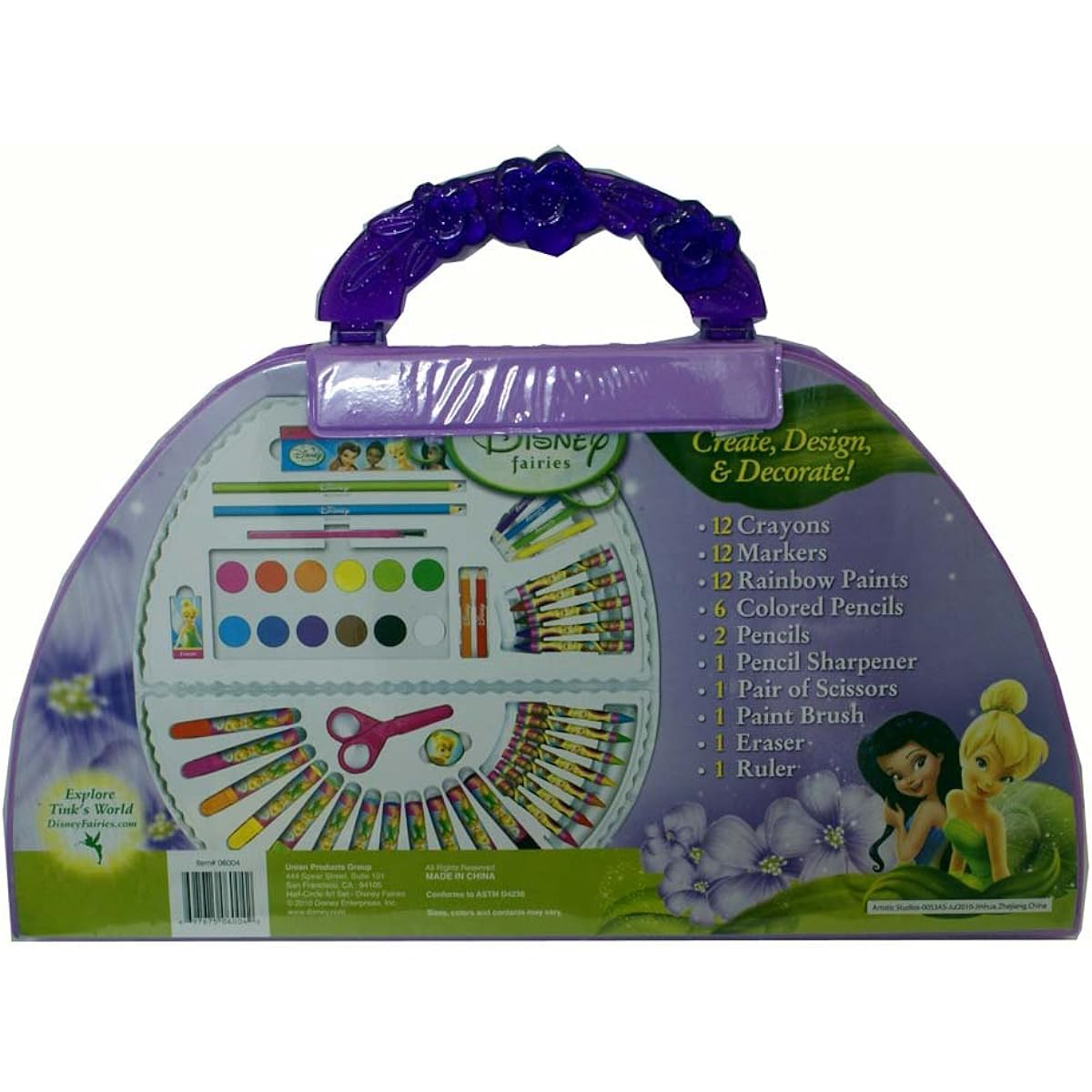 Disney Fairies 1/2 Moon 49 piece Art Set by Disney [Parallel import goods]