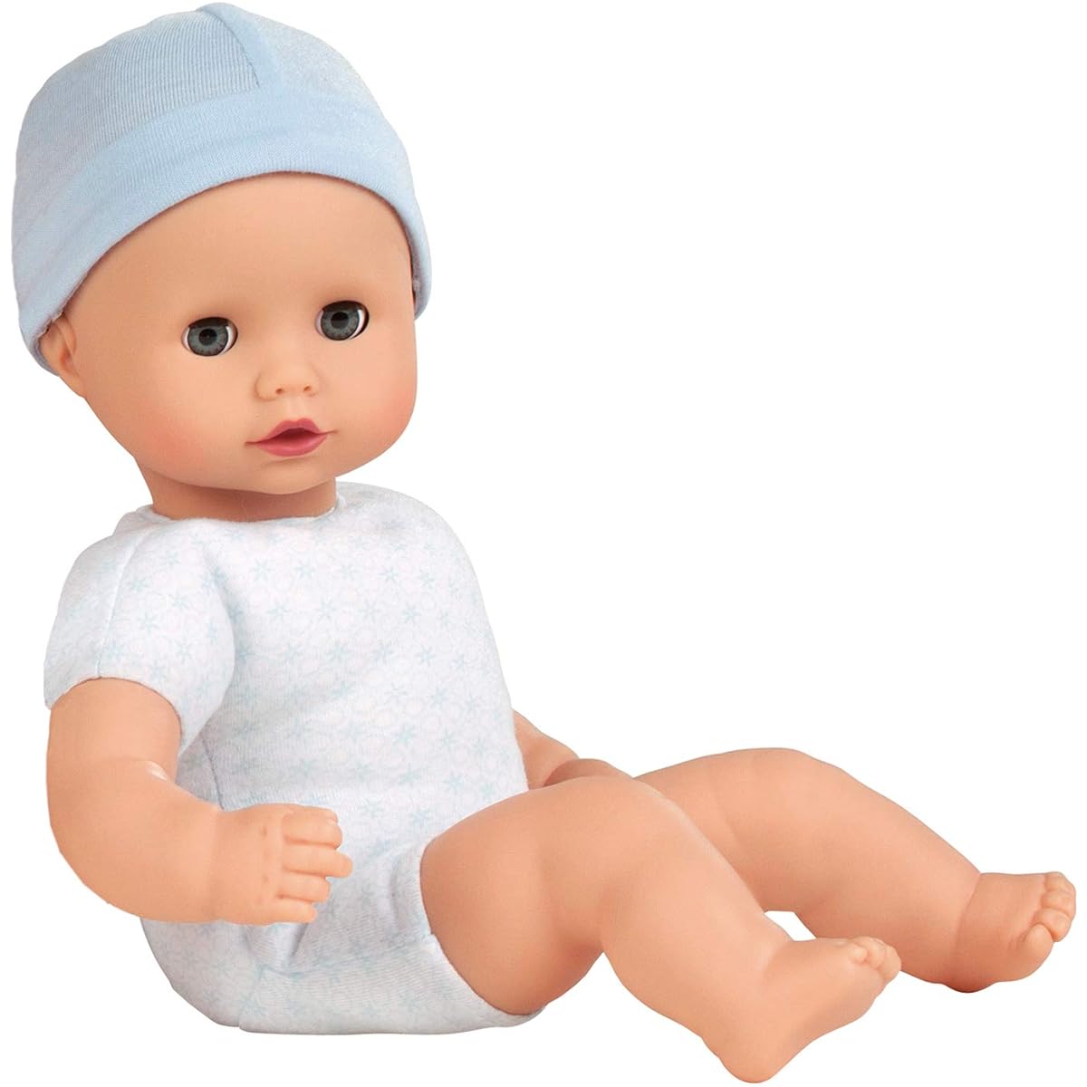 Gotz Muffin to Dress 13" Soft Body Boy Baby Doll with Blue Sleeping Eyes