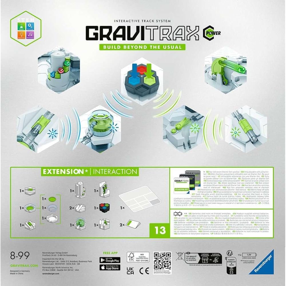 Ravensburger Marble Run (Slope Toy) GraviTrax POWER Expansion Pack Interaction 26188 8 (GraviTrax Power)