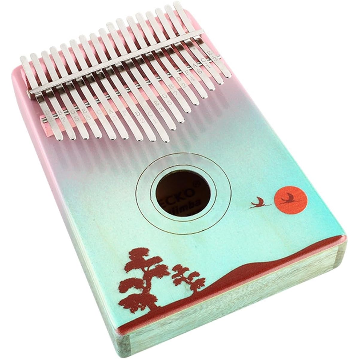 Professional Kalimba 3D Painted Finger Piano Thumb Piano 17 Notes Kalimba 5 Finger Mini Musical Instrument for Beginners