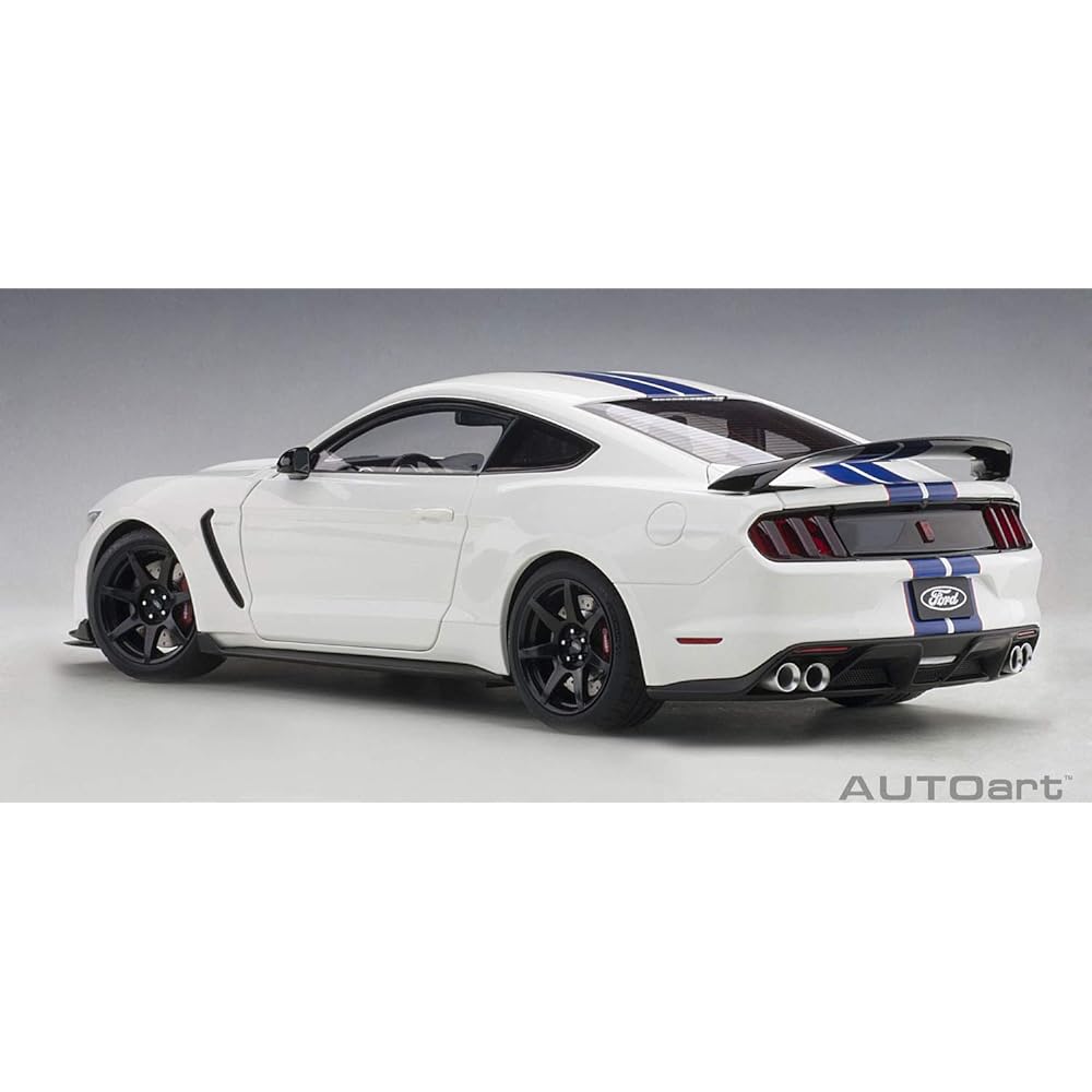 AUTOart 1/18 Ford Shelby GT350R White/Blue Stripe Finished Product