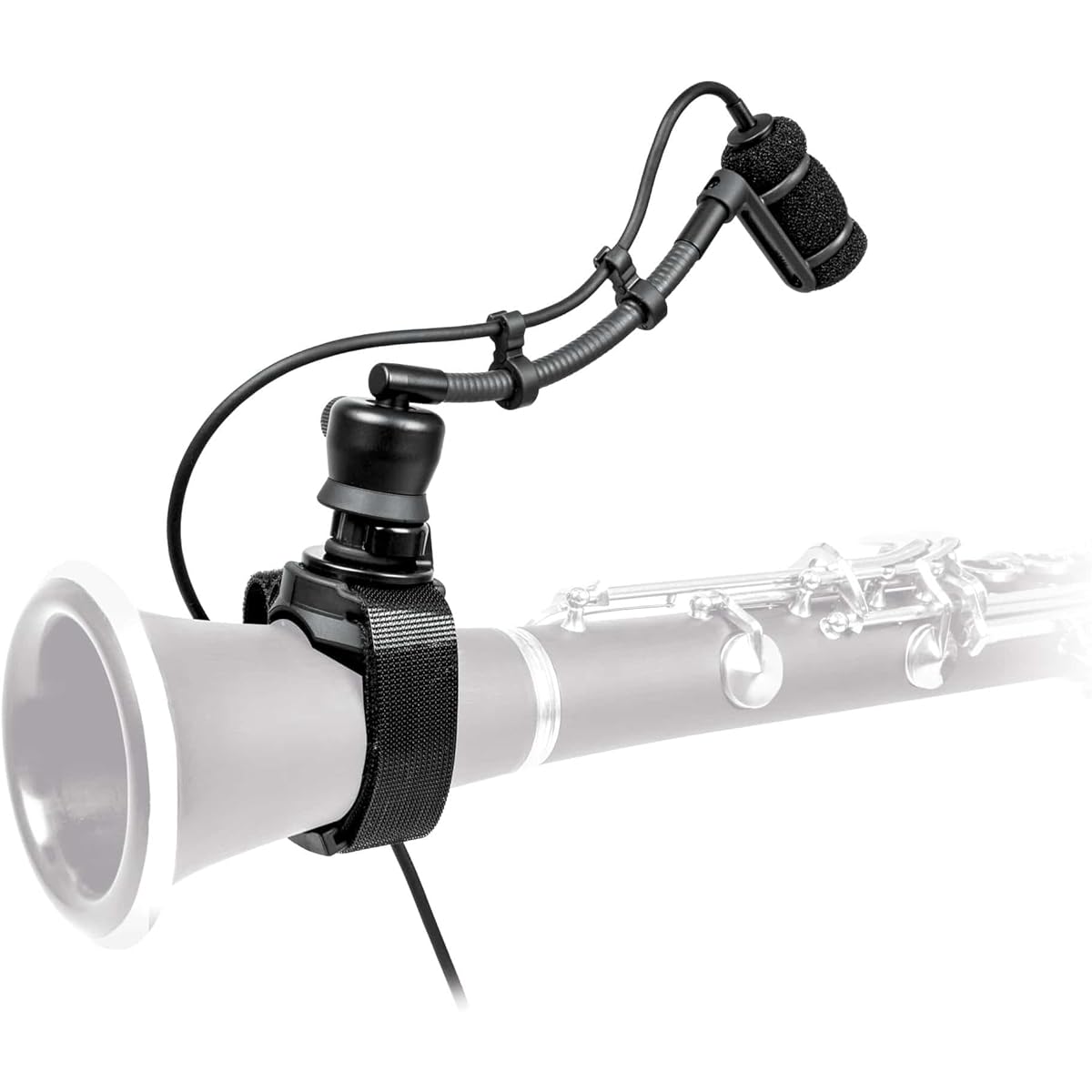Audio-Technica ATM350W Condenser Microphone for Musical Instruments/Woodwinds/Flutes/Clarinet