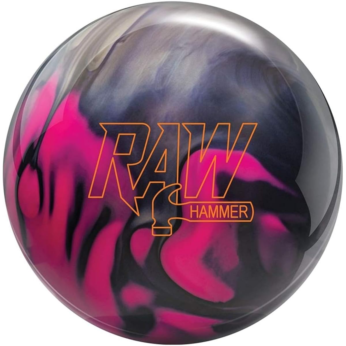 Hammer Raw Hammer Pre-Drilled Bowling Ball Purple/Pink/Silver