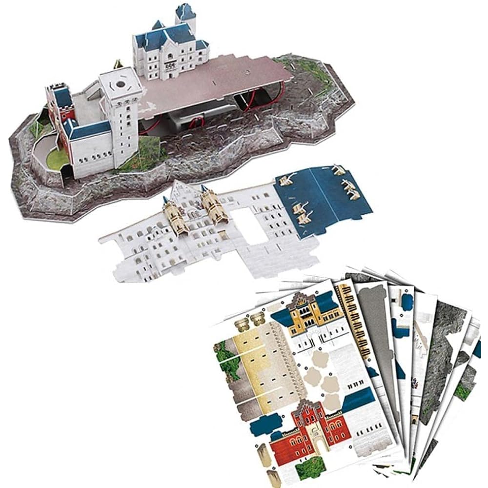 Germany Level 3D Puzzle Neuschwanstein Castle Paper Craft 00151