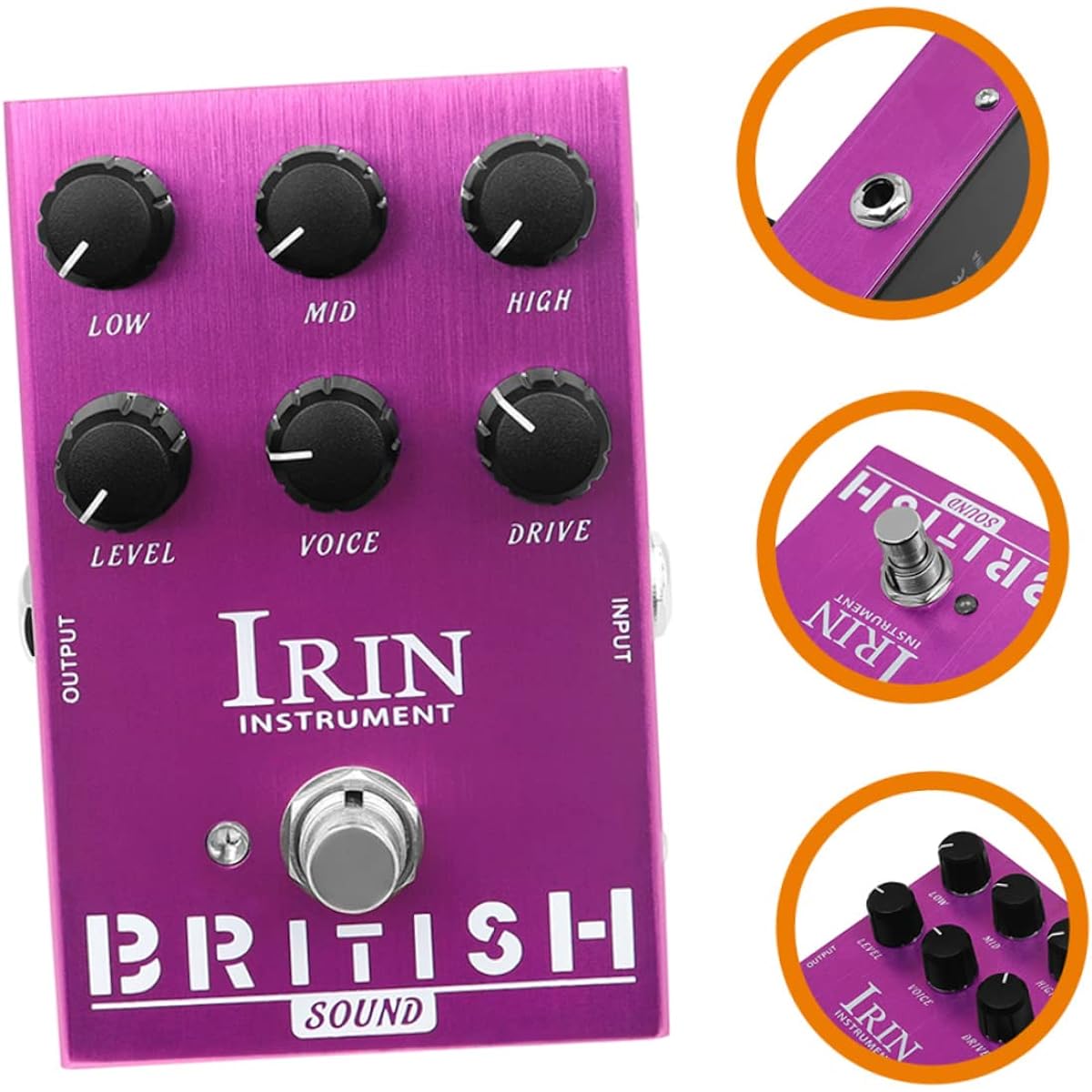 Vaguelly 5pcs Electric Guitar Effector Analog Delay Guitar Effect Electric Guitar Effector Stereo Digital Delay Analog Delay Effect Guitar Single Block Effector