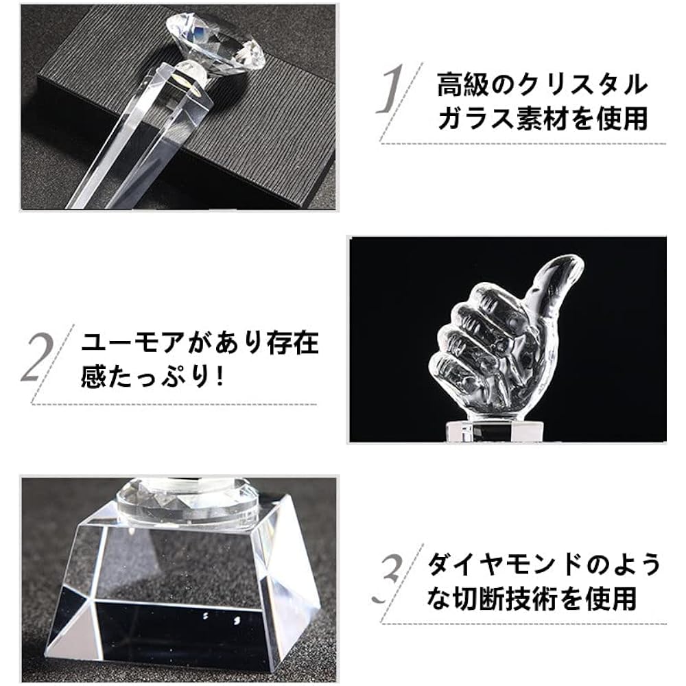 Award Trophy Celebration Winner Prize Crystal Glass Event Prop Absolutely Exciting Like Sports Tournament Golf Competition Award Winner Cup Packaging Case Included [FEI]