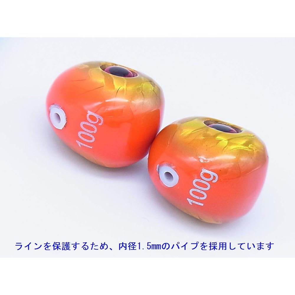 merikentackle Tai Kabra Tungsten Floating Sinker Orange Gold MTYTG-OR 2 pieces
