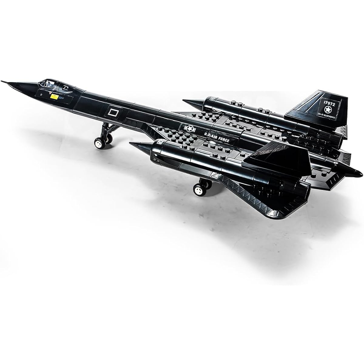 GOTIMON Military Series SR-71 Blackbird Air Force Building Blocks Set Reconnaissance Plane Jet Toy Gift for Adults and Kids (183 Pieces)
