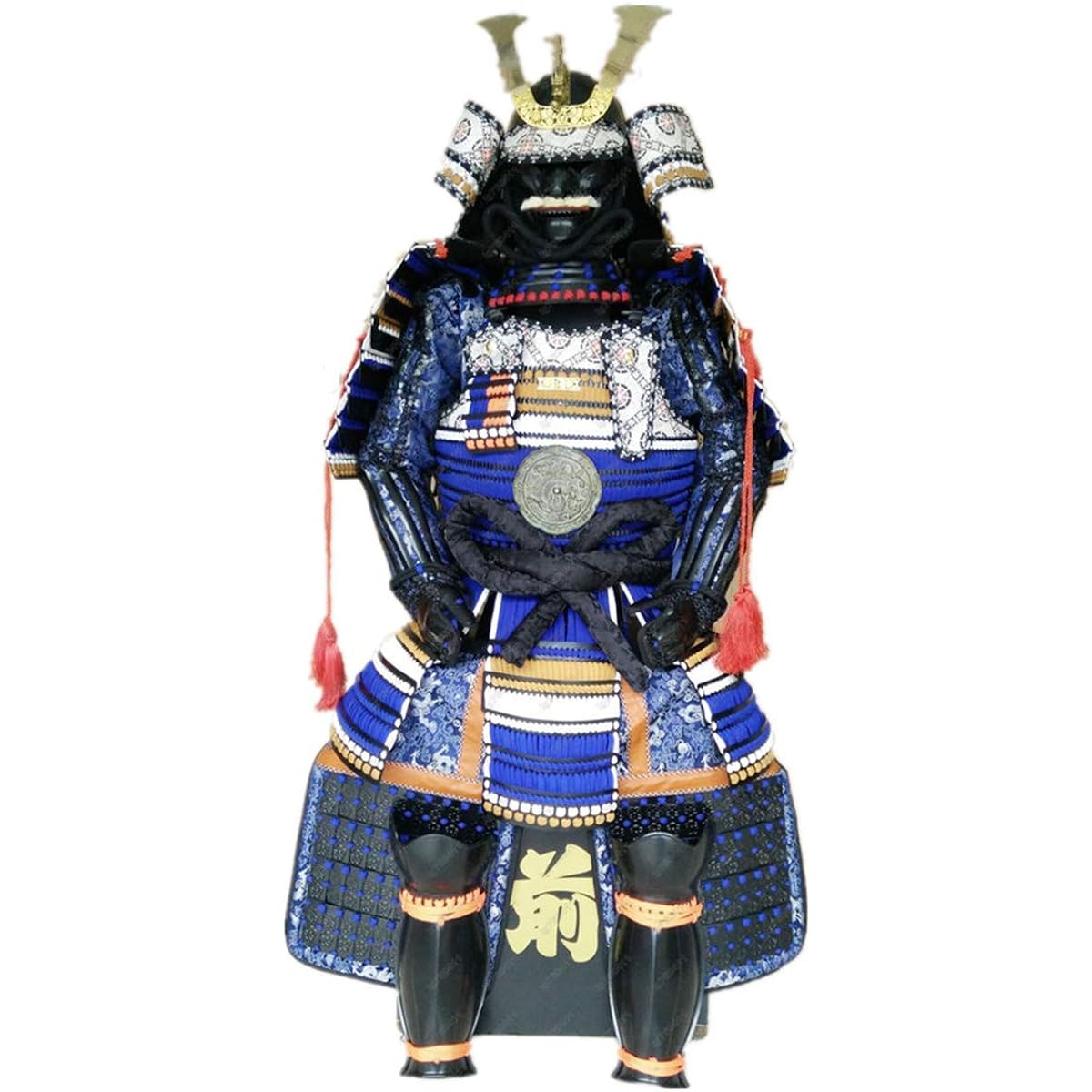 [ARMORJ YUANJIA] Wearable Armor Suit Samurai Iron Black Blue Lace Dragon O23