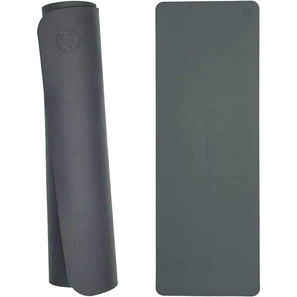 Manduka Yoga Mat 5mm BEGIN Yoga Mat Lightweight Thick Reversible Portable Pilates Training Mat Exercise Mat/Marine Blue