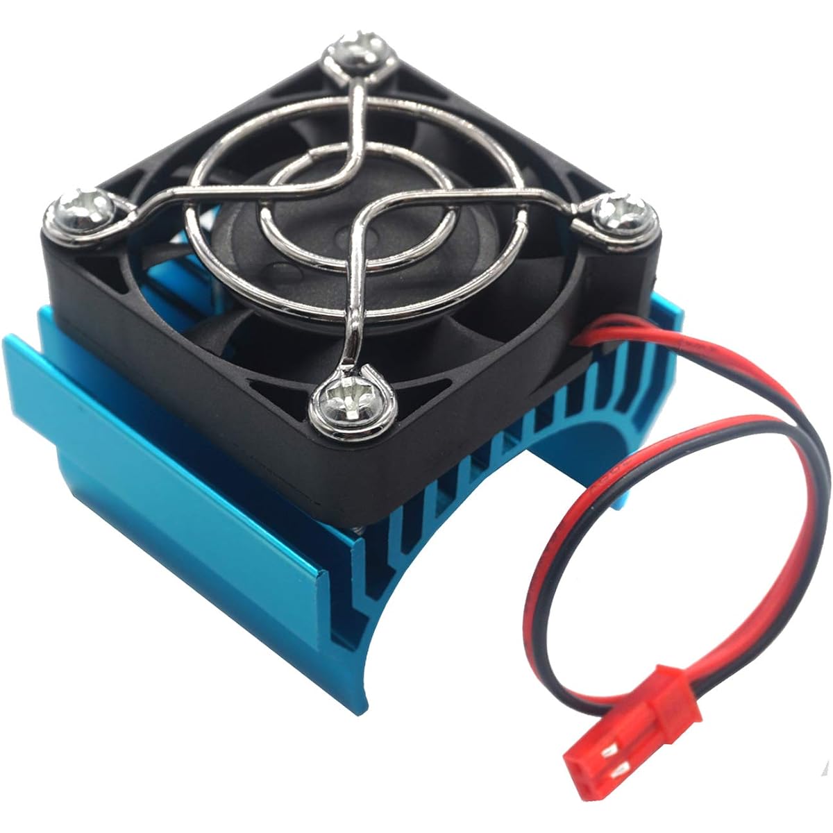 Vgoohobby Alloy RC Motor Heat Sink Heat Sink with 5V Cooling Fan 550 540 Size Electric Engine Heat Sink Traxxas Tamiya HSP HPI Wltoys Himoto RC 1/10 Car Truck