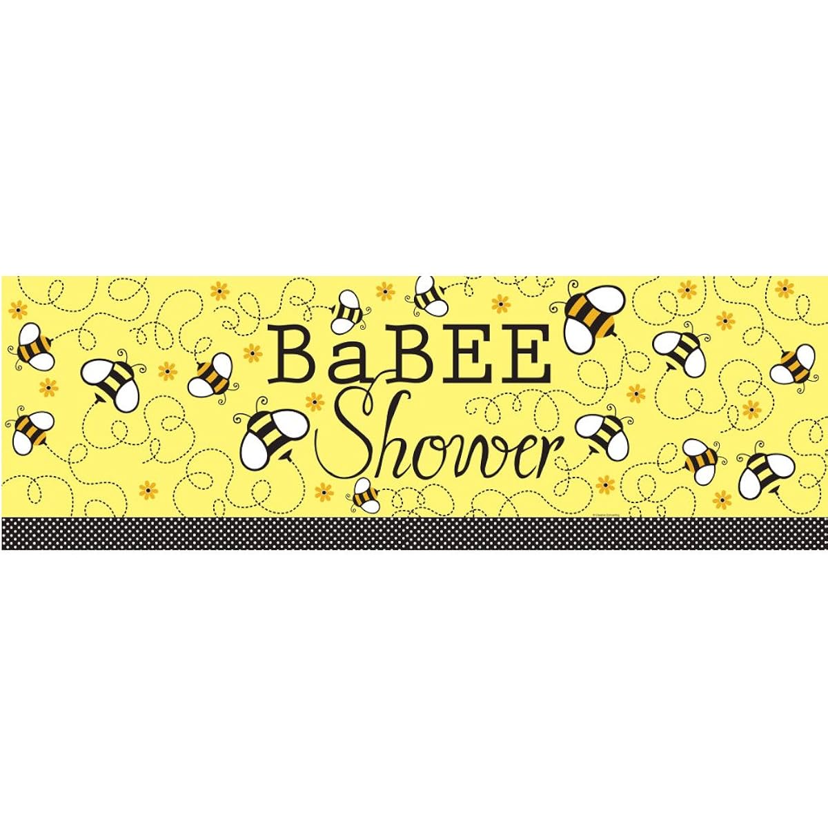 Creative Converting Baby Shower Buzz Giant Party Banner, 60-inch