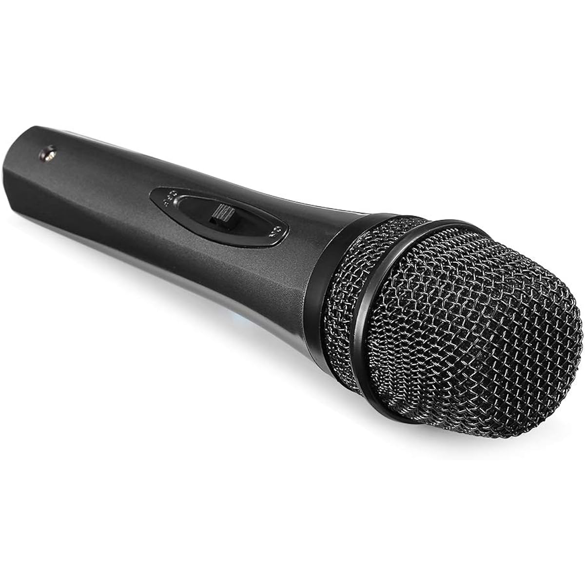 Karaoke Singing Microphone Machine, Premium Metal Dynamic Vocal Mic for Speakers, Wired Handheld Mic with On/Off Switch, 10ft Detachable Cable, Black