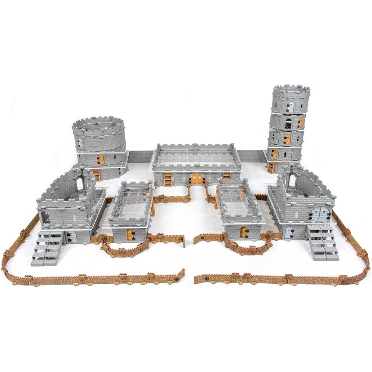 Modular Castle System: Tabletop & RPG Terrain Game Set for Dungeons & Dragons, Pathfinder, Castles & Crusades, 13 Years Old, Runequest Asander, Zombicide and More Regent Set (800+ Pieces 2016 Square Inches)