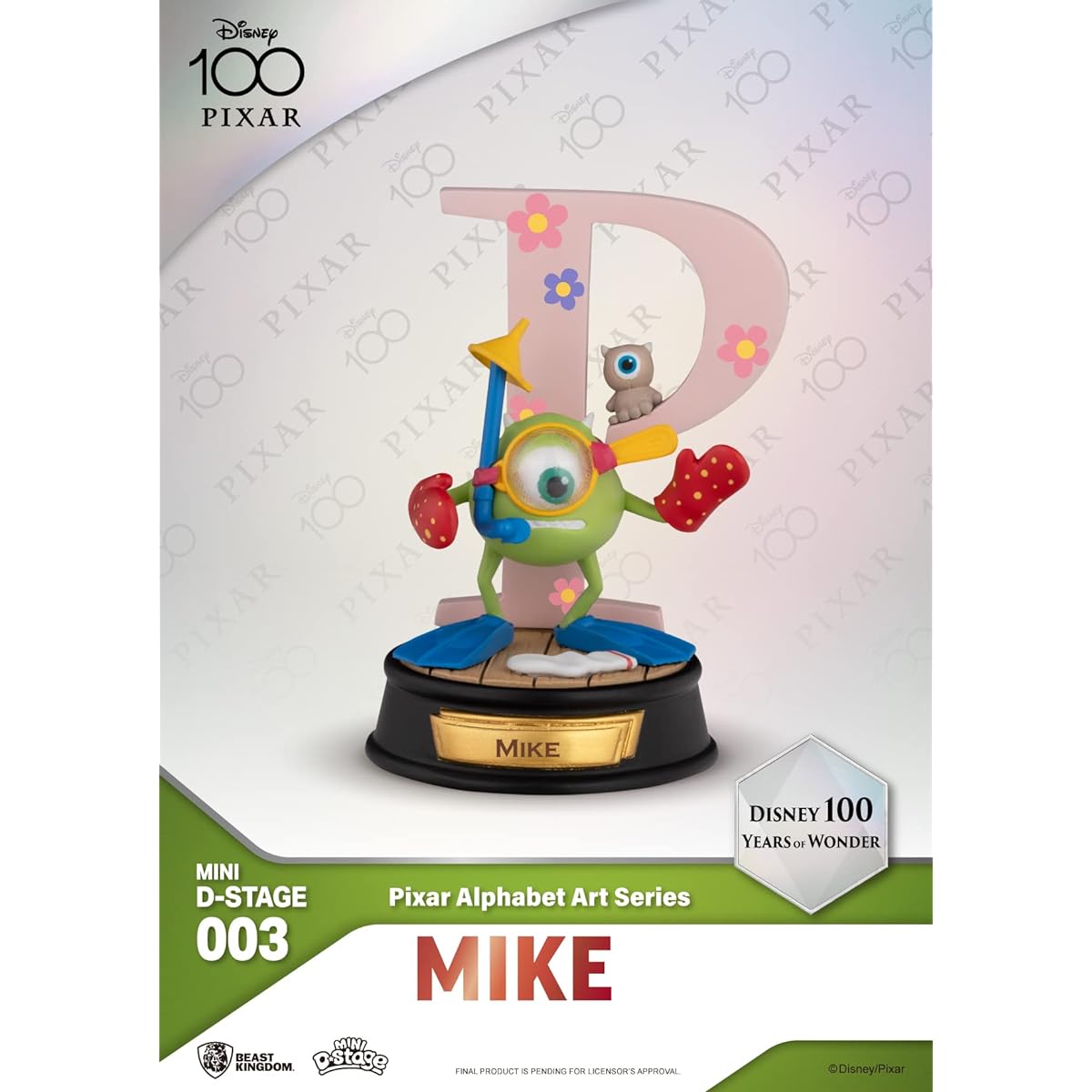 Disney Wonderful 100 Years Pixar Alphabet Art Series Mini Diorama Stage MDS-003 6-piece set