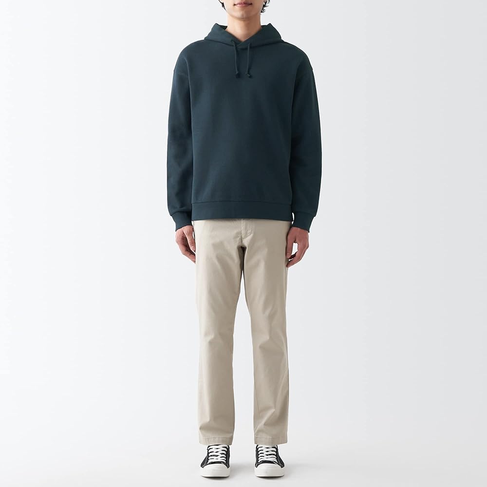 MUJI Sweatshirt Double Knit Pull Parka Men's