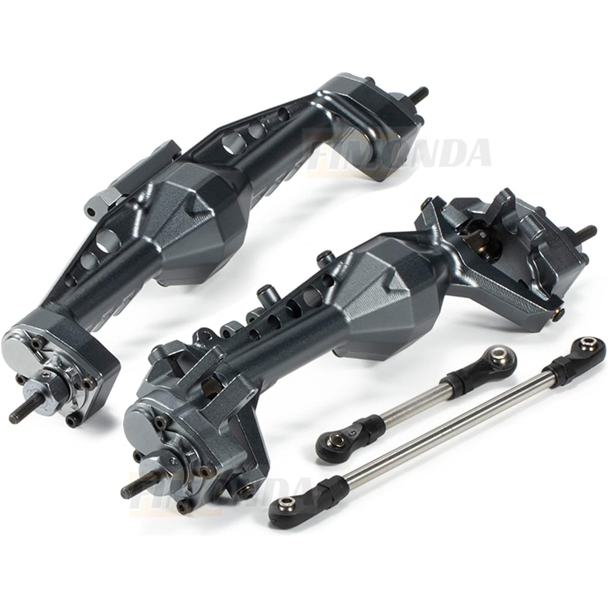Aluminum Offset Portal Axle with Adjustable Upper Link Mount for 1/10 RC Car Crawler SCX10 III AR45P Rock Buggy LCG Cheetah Rig (SCX10 III Axle G)