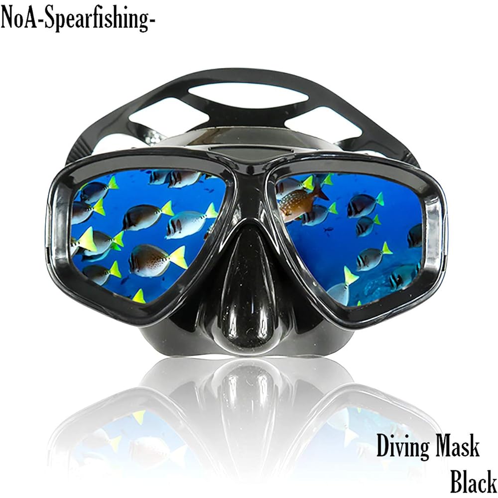 NoA Diving Mask & Snorkel Black SET Fish Harpoon Diving Harpoon Harpoon Harpoon Harpoon Snorkel Snorkeling Scuba Free Diving Spearfishing Underwater Gun Goggles
