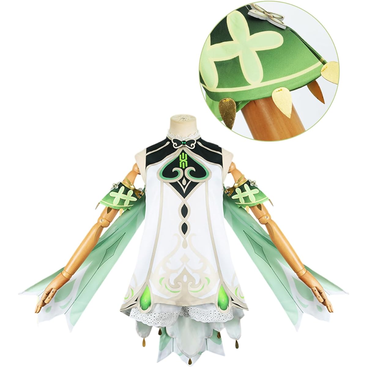 [NOKIJP] Genshin Impact Child Cosplay Costume with Wig Naheeda Yoyo Klee Cosplay