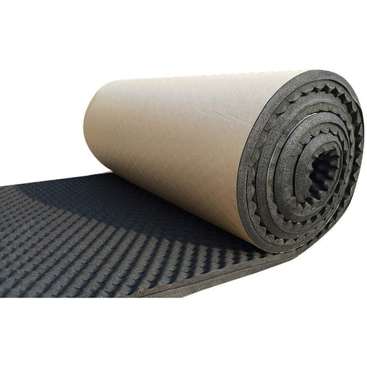 Anti-Noise Sound Absorbing Cotton, Self-Adhesive Thick Soundproofing Foam for Drum Room Piano Room Acoustic Panel (Red) (Black)
