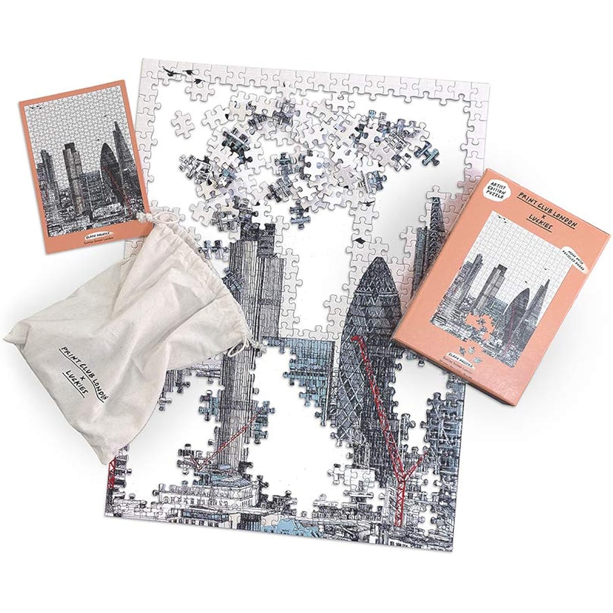 Luckies Of London London Jigsaw Puzzle for Adults 500 Piece Puzzle Board Game Wall Art Home Decor Puzzle Box & Case Included Birthday Gift Poster & Print