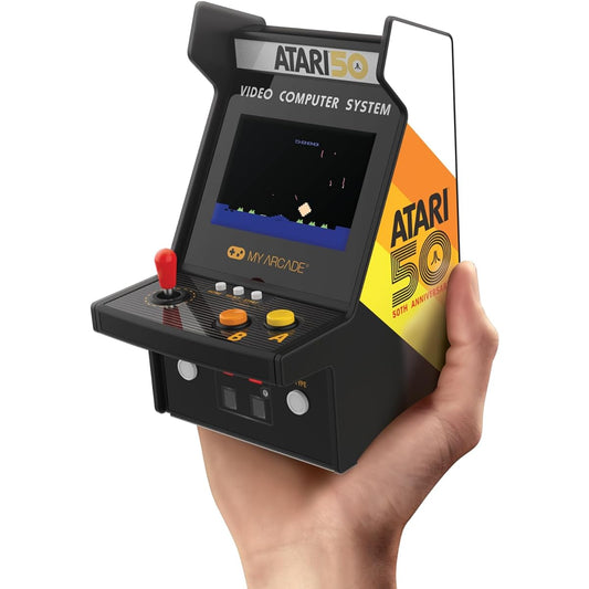 My Arcade Atari Microplayer Pro 100 Games 6.75" Mini Arcade Machine Fully Playable Video Games for Collectors