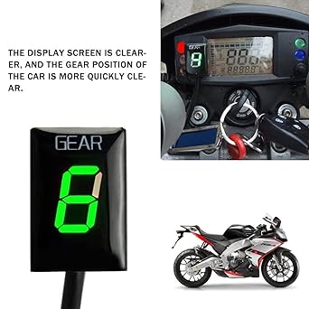 Speed Display Meter Motorcycle Accessories 1-6 Level Speed Display Gear Indicator EFI Aprilia SL1000 SL 1000 Falco Shiver 750 Shiver 750 No ABS