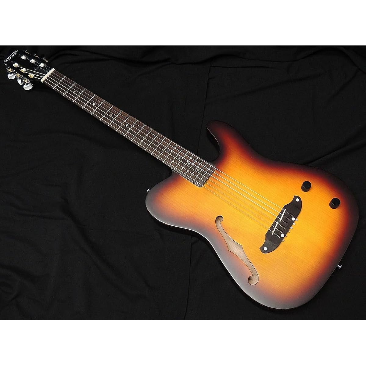 SCHECTER OL-FL-N-P TSB Nylon String Oriental Line Schecter Thin Body Electric Guitar F Hole Electric Acoustic Telecaster Shape Satin Sunburst Passive Specification [Minor Change Model]