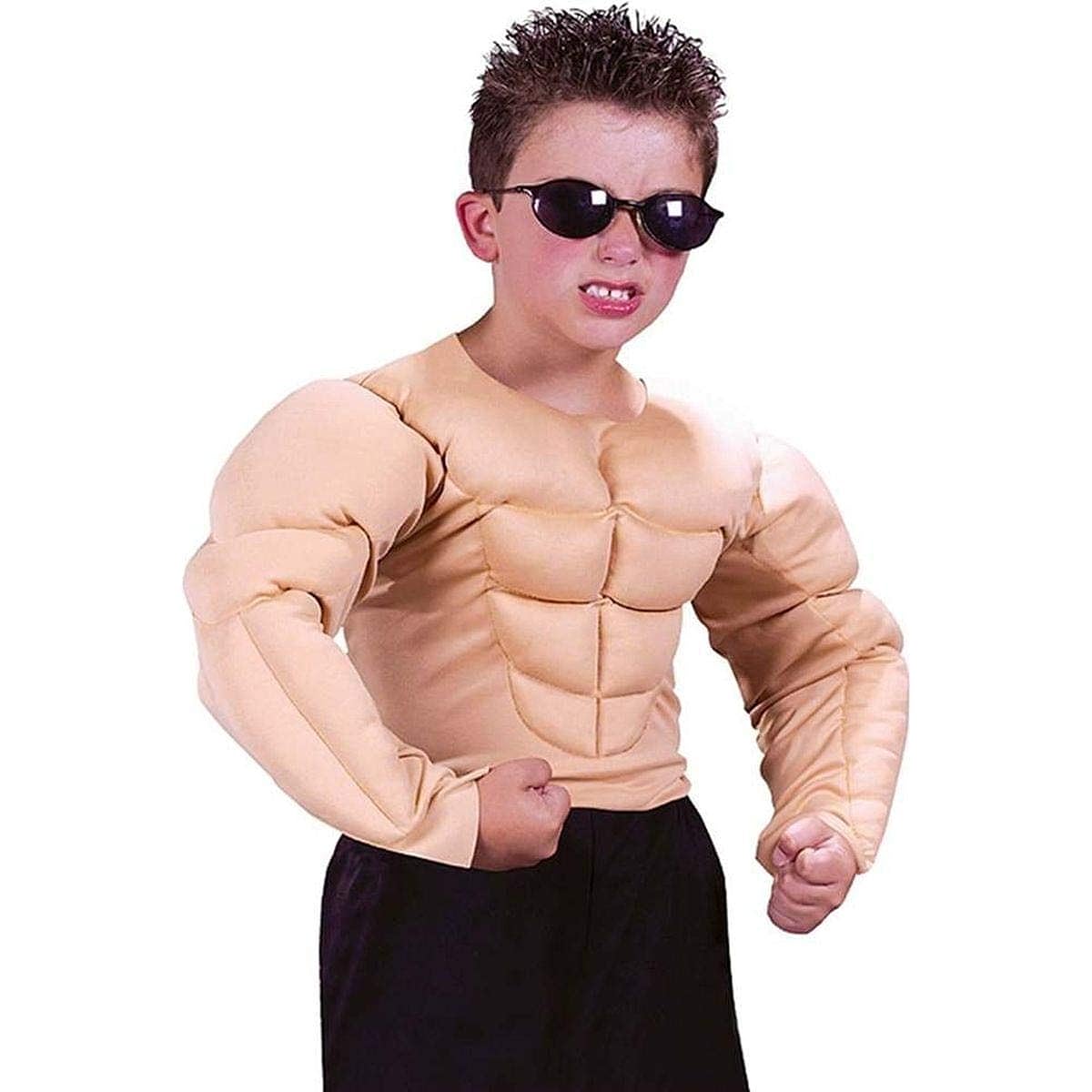 Muscle Shirt Child Costume Muscle Shirt Child Costume♪Halloween♪Size: Medium (8-10)