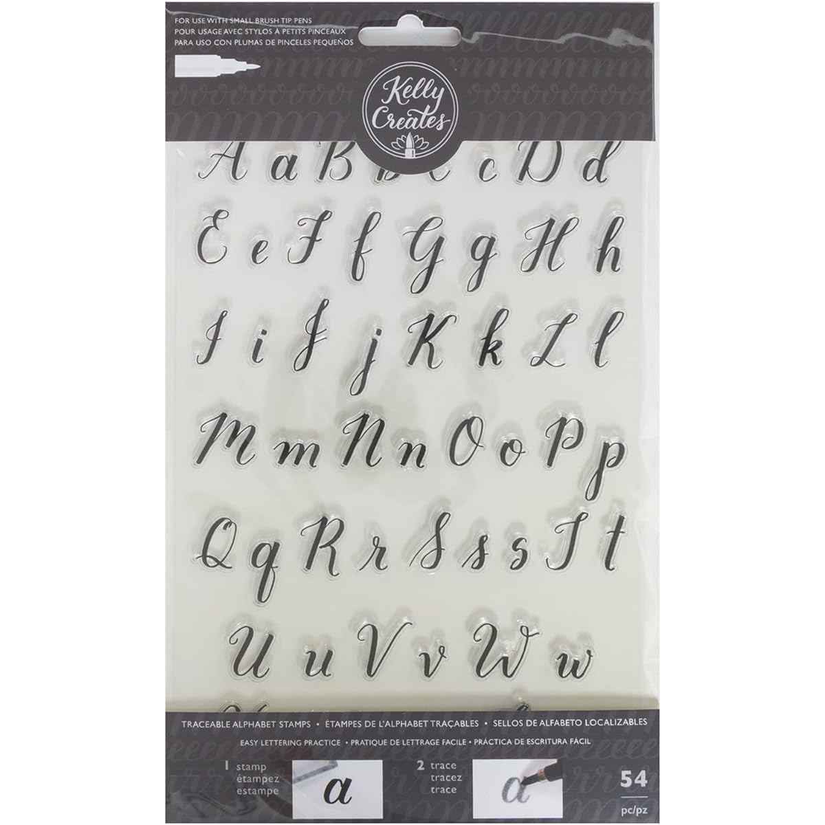 American Crafts Stamps Kelly Creates - Traceable - Alphabet (54 Pieces) 346392