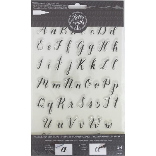 American Crafts Stamps Kelly Creates - Traceable - Alphabet (54 Pieces) 346392