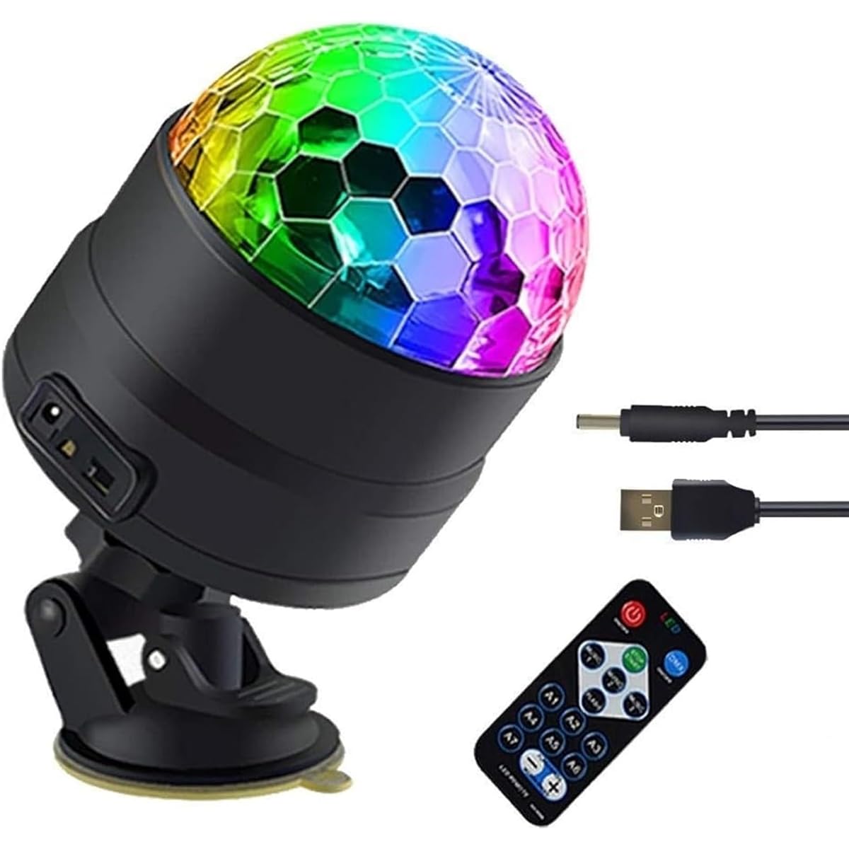 Party Light Disco Ball Stage Light with Remote Control for Homeroom Dance Party Bar Karaoke Christmas Wedding Show Club Spotlight